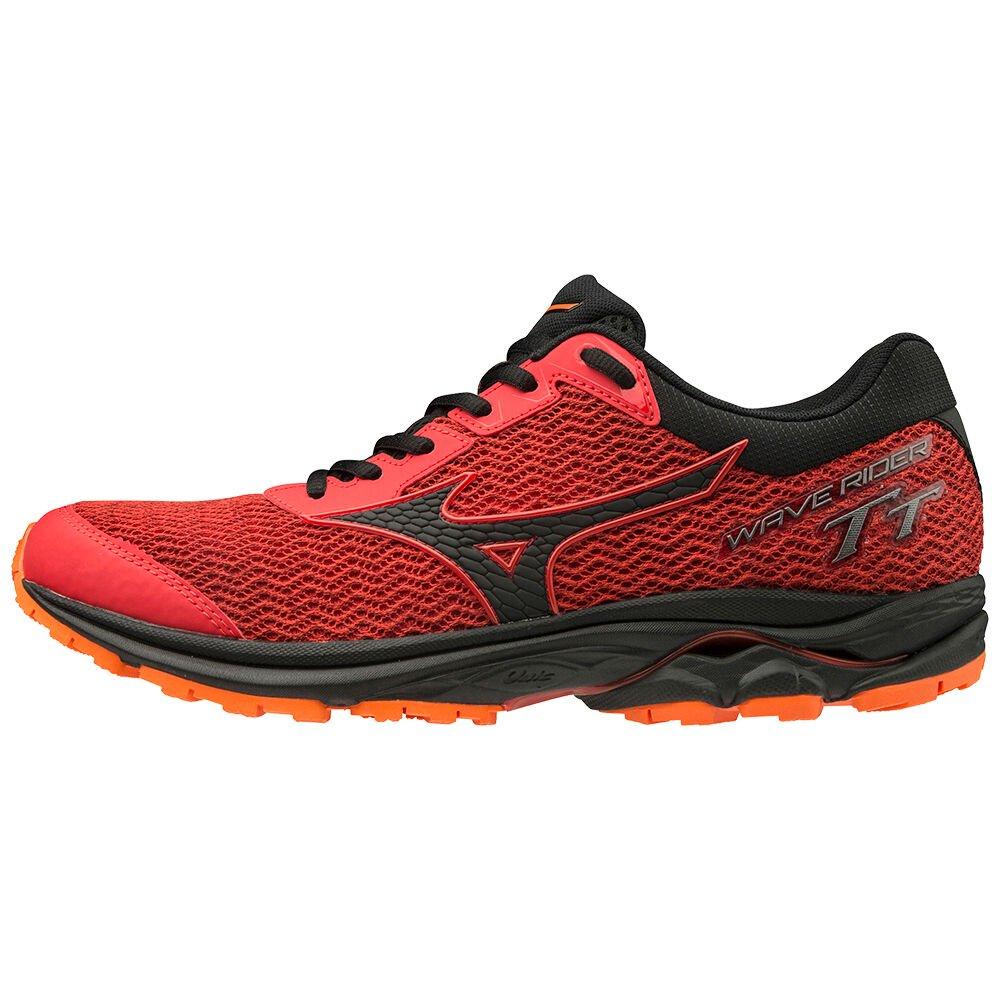 Mizuno Men's Trail Running Shoes WAVE RIDER TT Red/Black/Orange - GUWNQJE-70